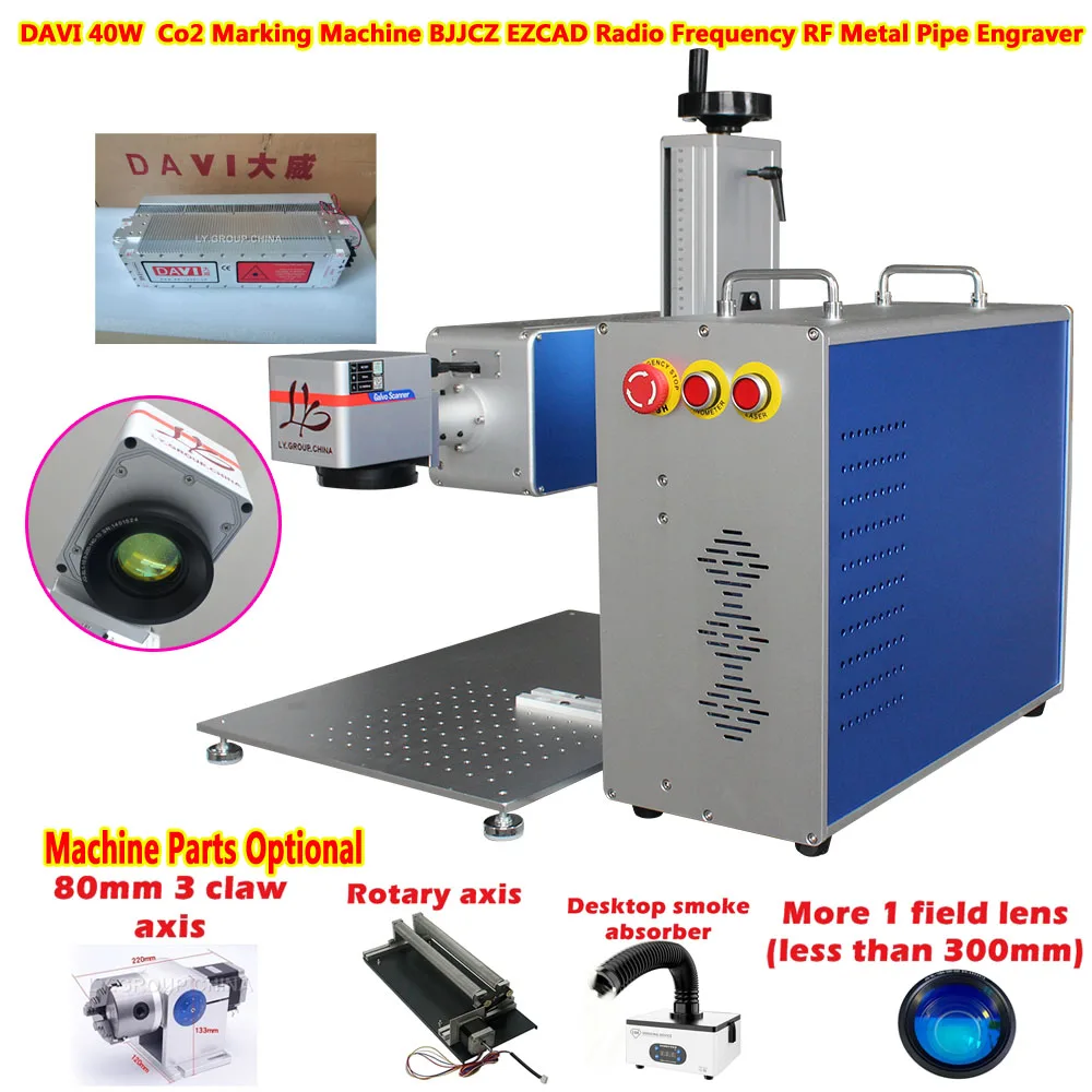 BJJCZ DAVI 40W Co2 Laser Marki - Rotary Axis Laser Engraver recension och pris